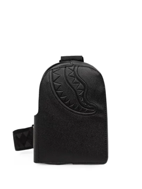 Sprayground Shark Mouth embossed sling shoulder bag