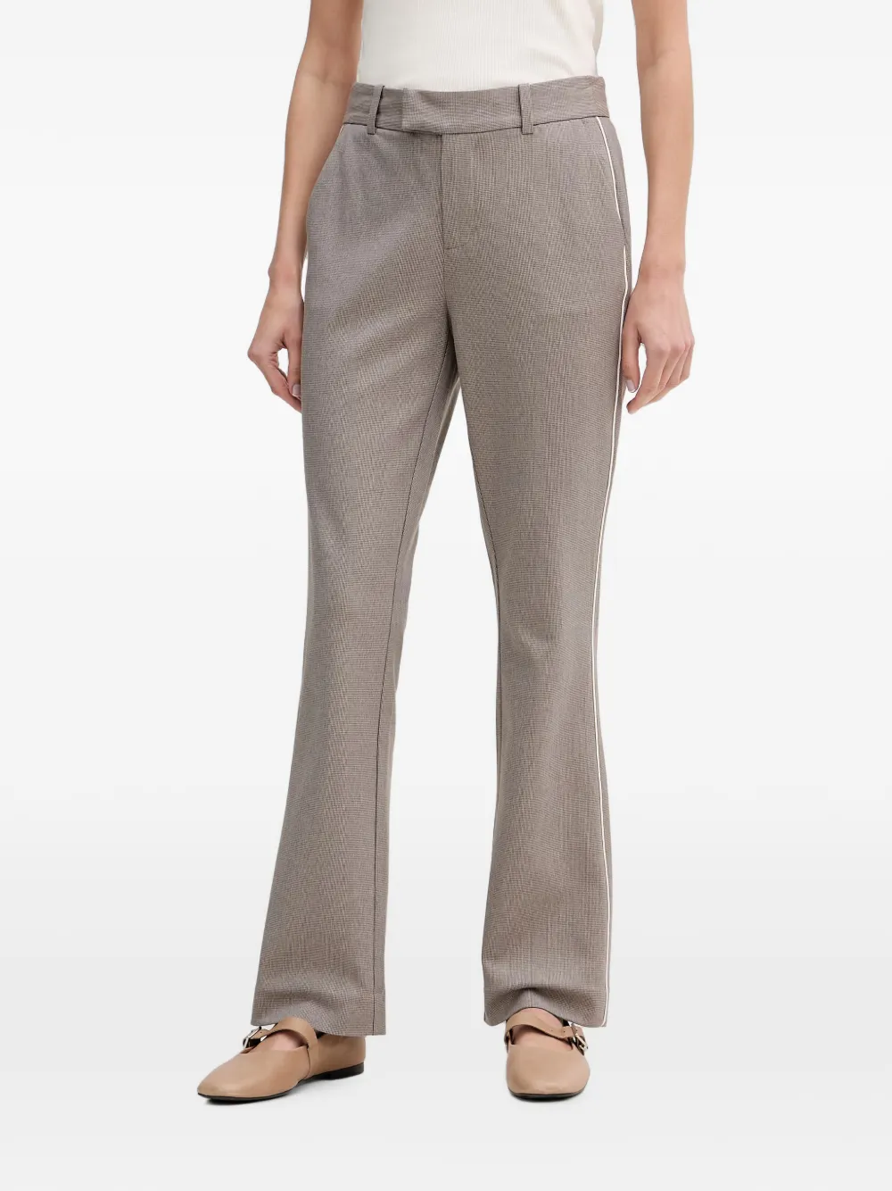 Mos Mosh straight-fit tailored trousers - Marrone