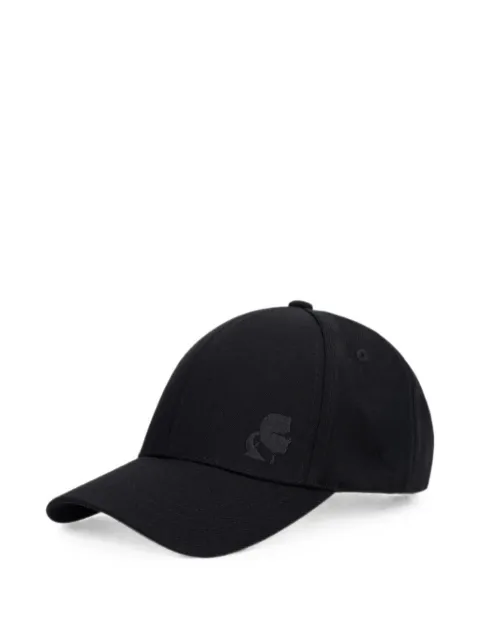 Karl Lagerfeld logo-patch baseball cap