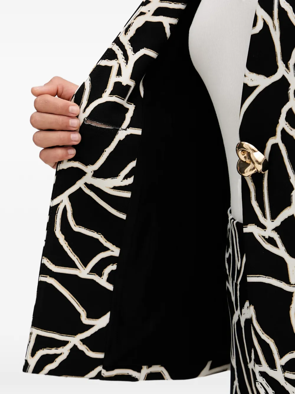 Joseph Ribkoff Blazer met enkele rij knopen Zwart