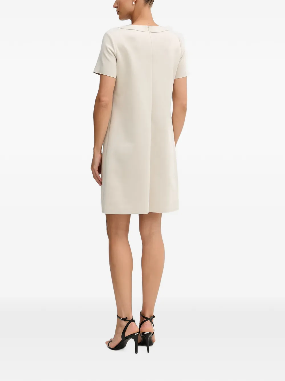 Joseph Ribkoff Mini-shiftjurk met klepzak Beige