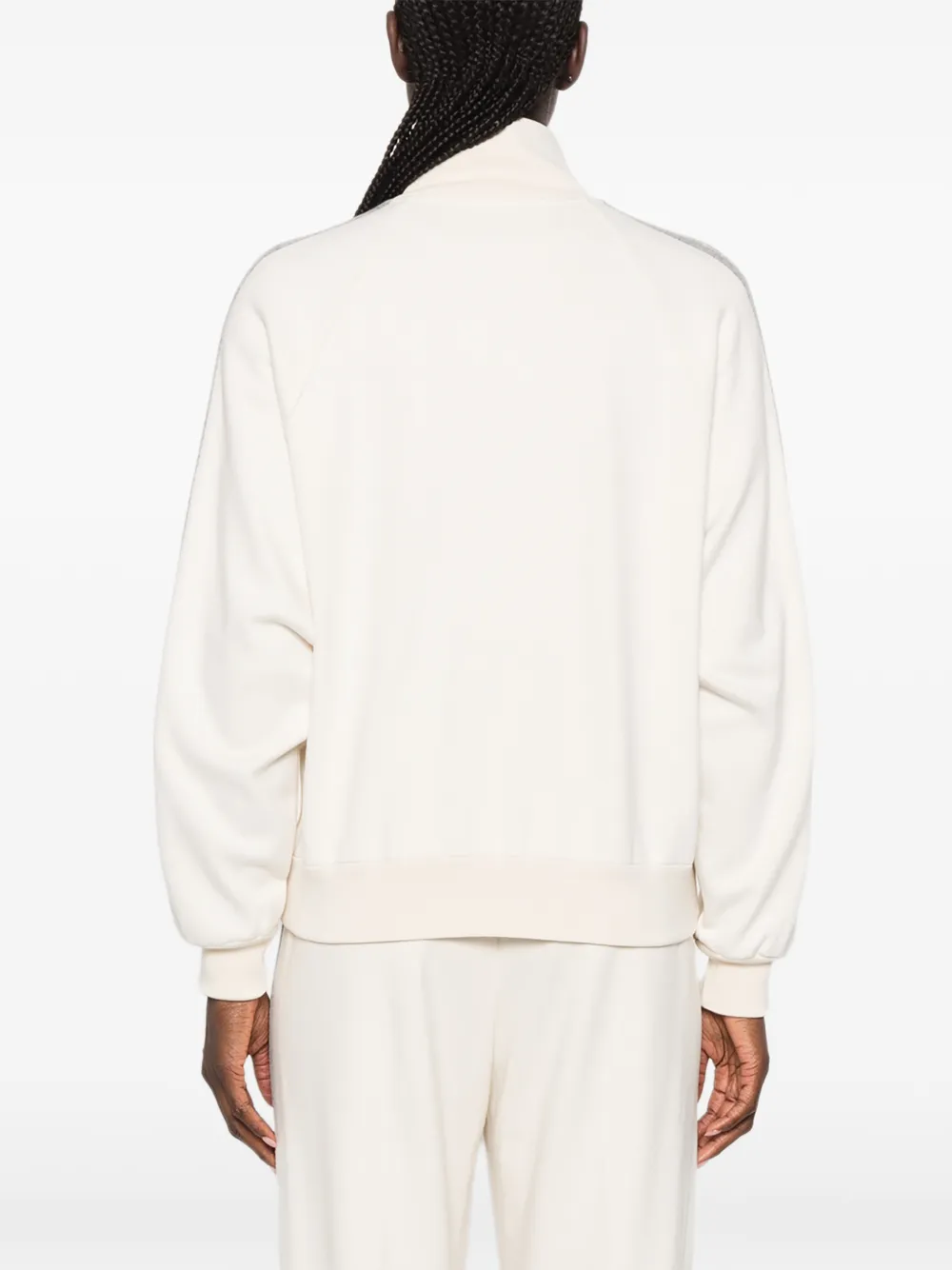 Peserico Sweater met zijstreep Beige