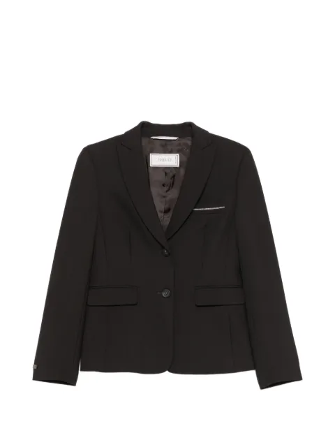 Peserico bead-trim single-breasted blazer