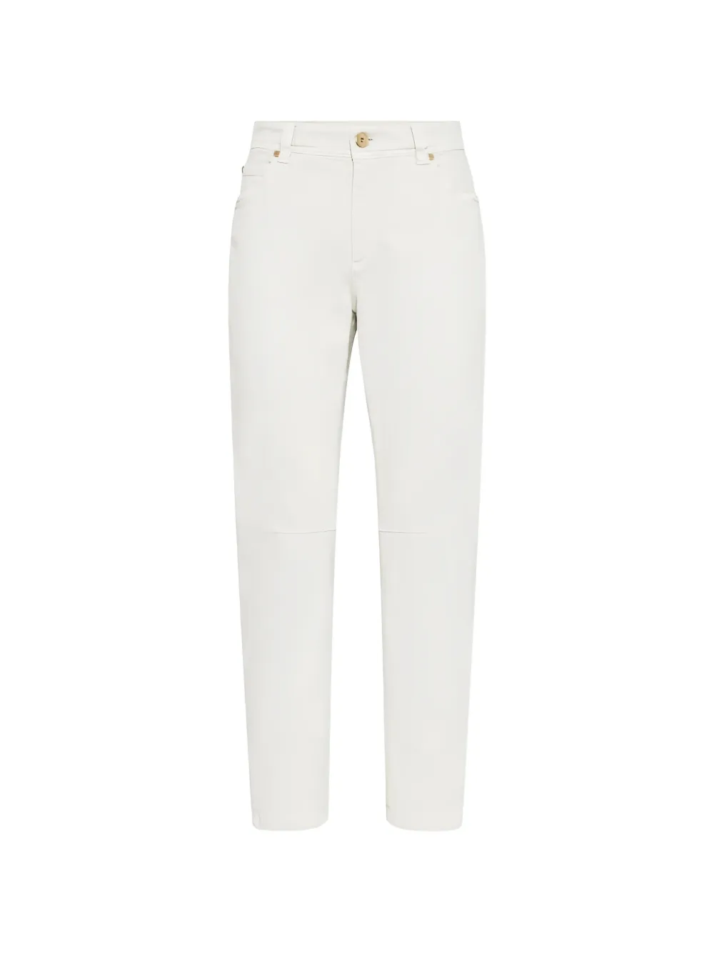 Brunello Cucinelli five-pocket straight-leg trousers - Nude