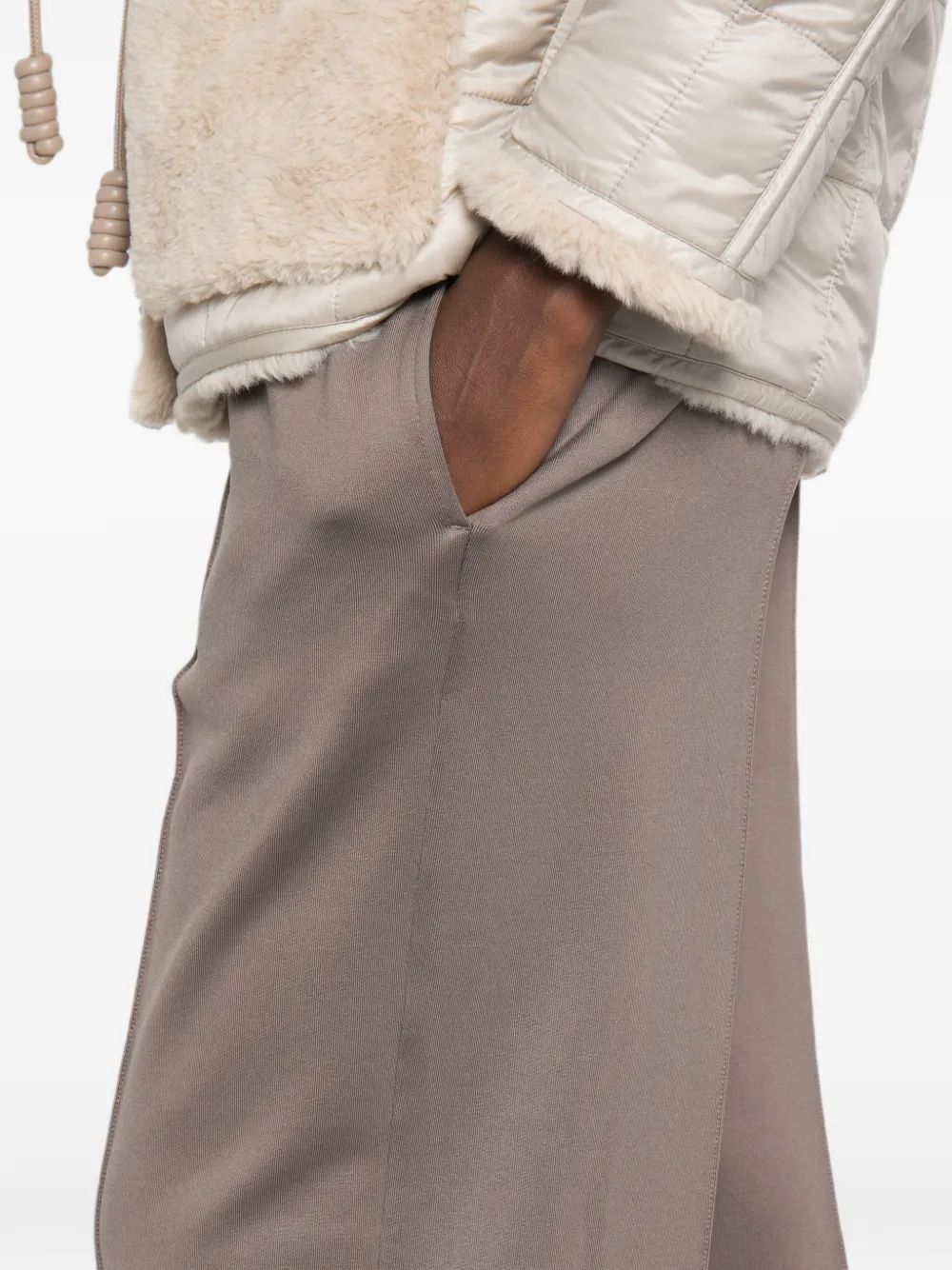 Moncler Technische fleece trainingsbroek Groen