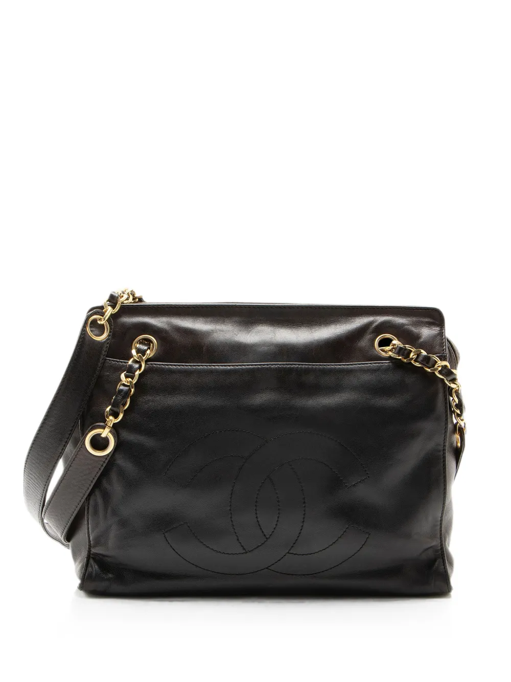 CHANEL Pre-Owned 1994-1996 Interlocking CC tote bag - Marrone