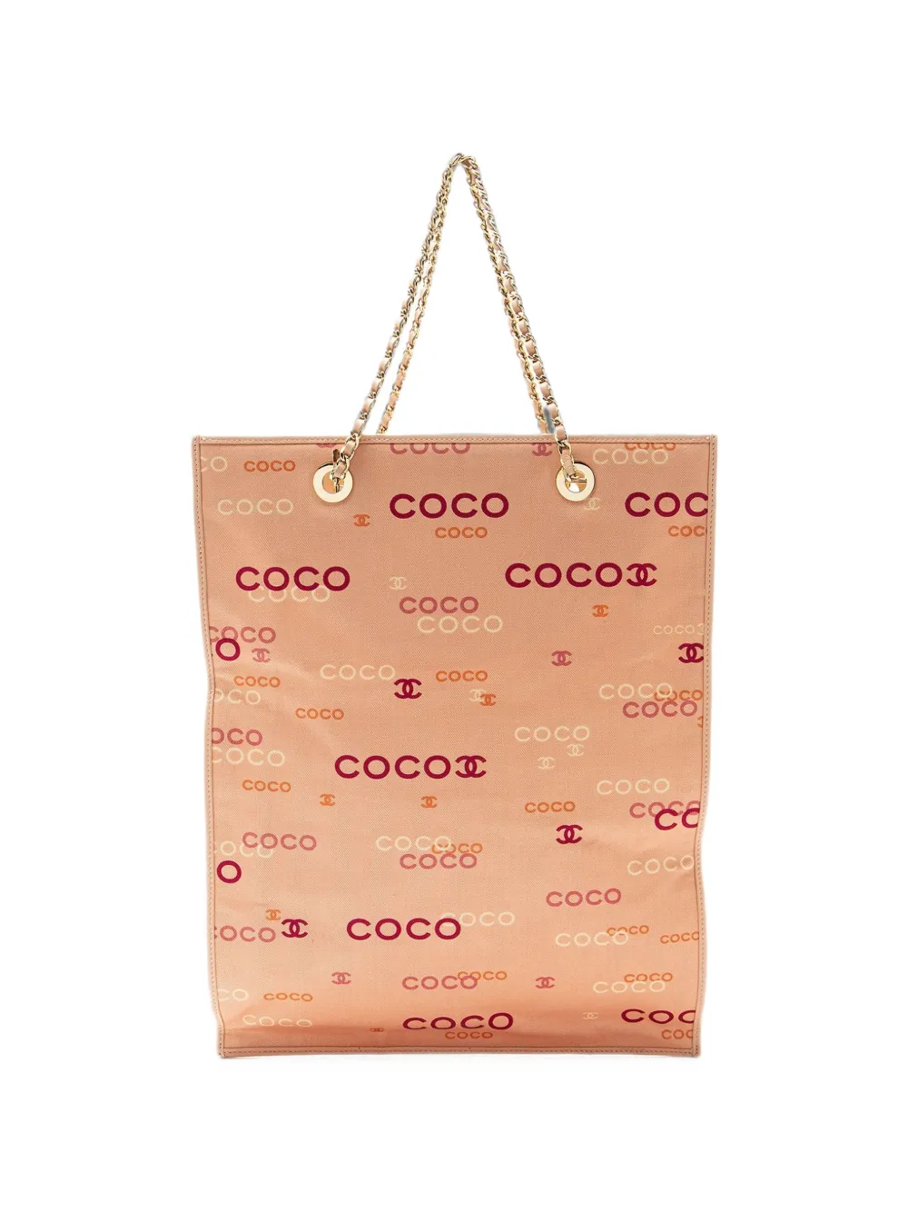 CHANEL Pre-Owned 2002-2003 Coco Logo tote bag - Rosa
