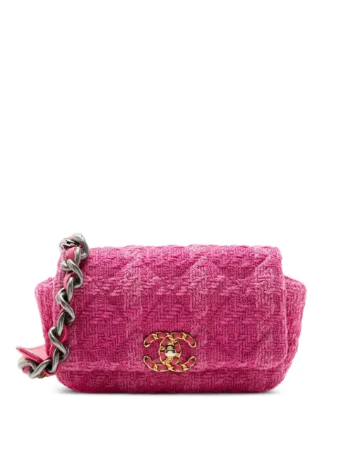 CHANEL Pre-Owned 2020 Chanel 19 tweed belt bag