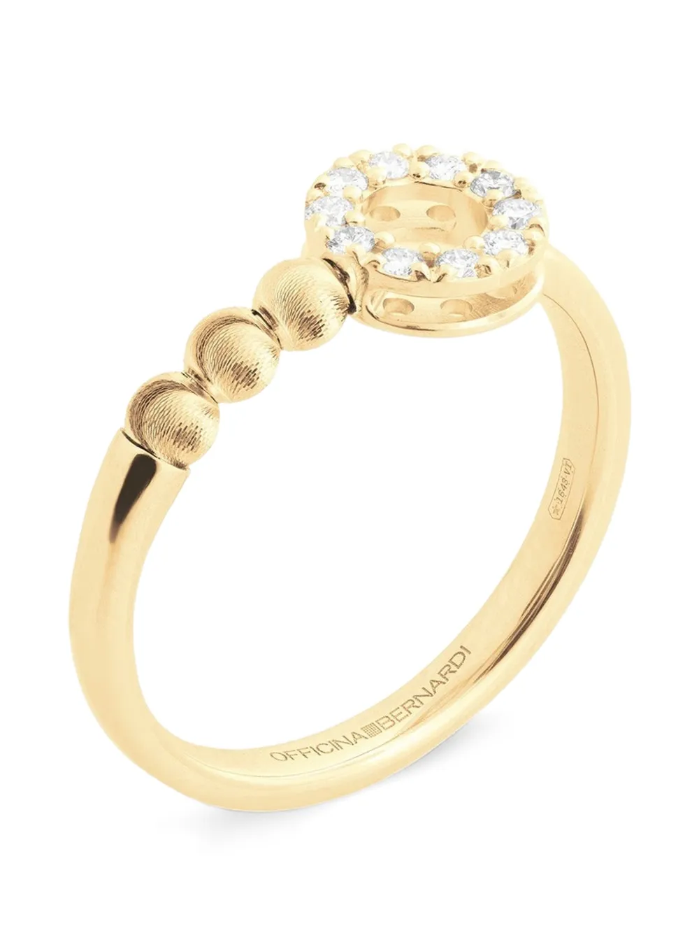 Officina Bernardi Anello Empire S con diamanti - Oro