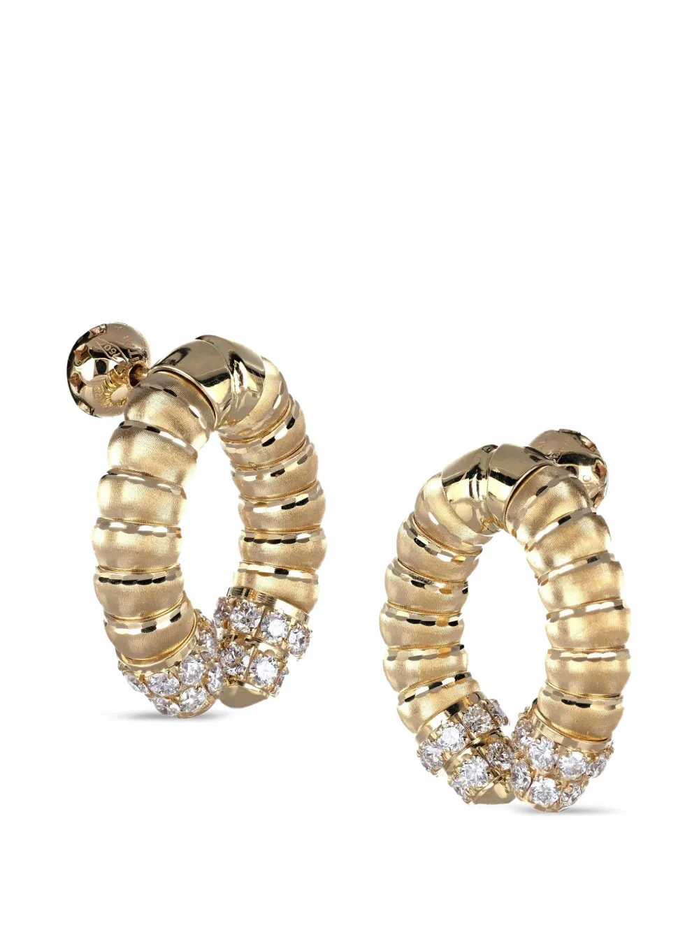 Officina Bernardi Enigma Veil Hängeohrringe mit Diamanten - Gold