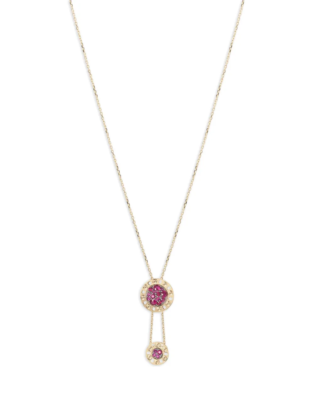 Officina Bernardi Senzatempo Essence Halskette mit Rubin - Gold