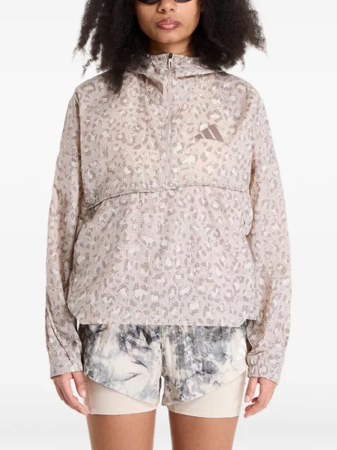 adidas Terrex Xploric Clima365 leopard-print anorak
