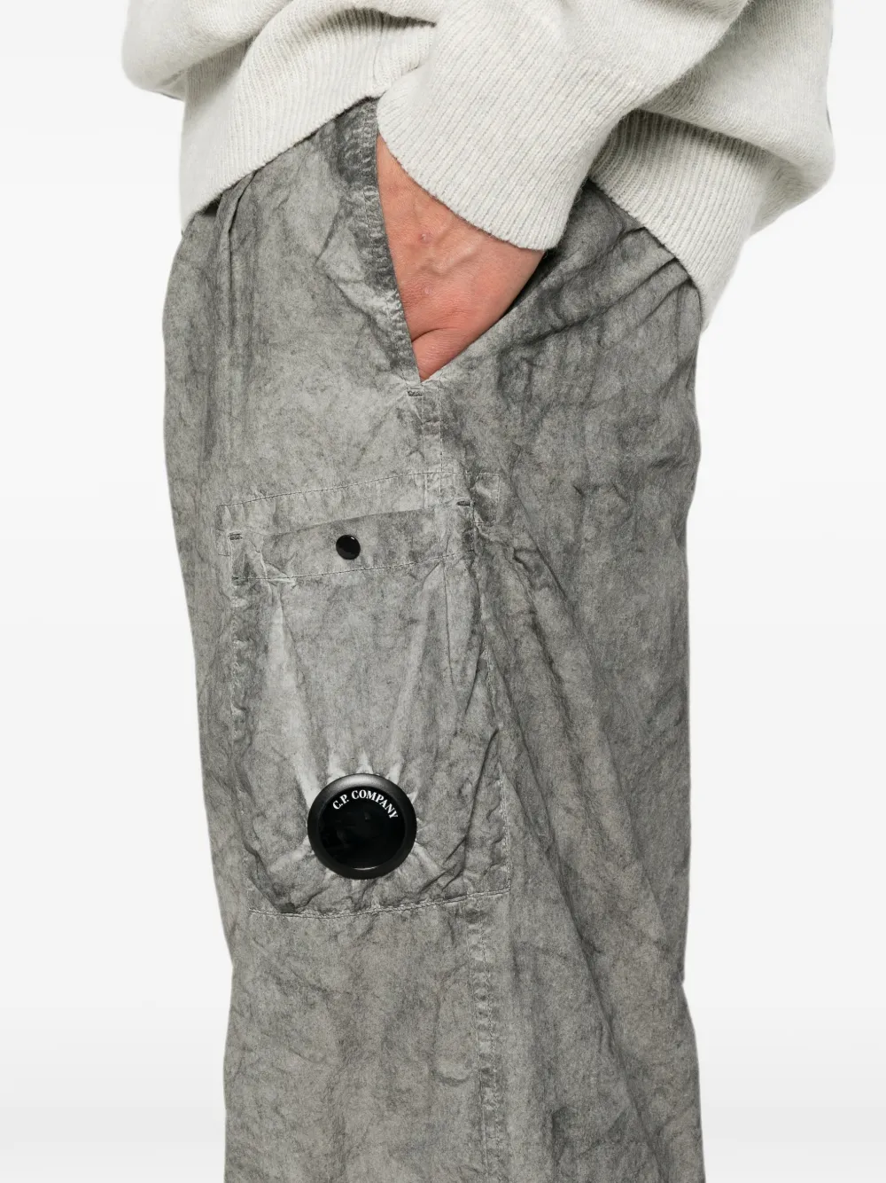 C.P. Company Cargo broek met Lens-detail Grijs