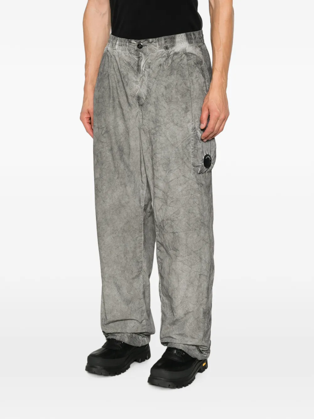 C.P. Company Cargo broek met Lens-detail Grijs