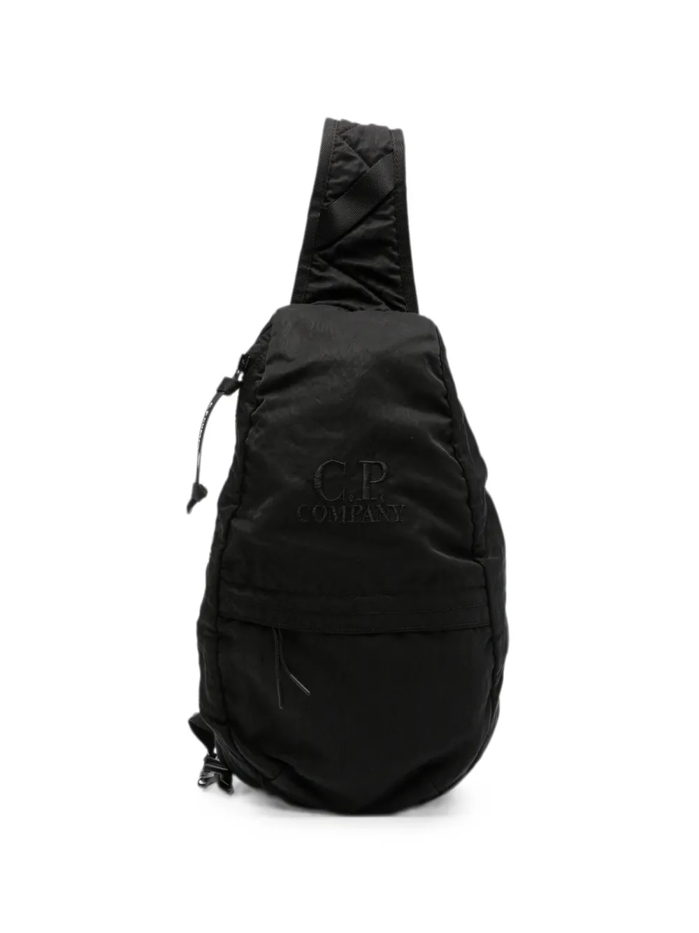 C.P. Company logo-embroidered backpack - Schwarz
