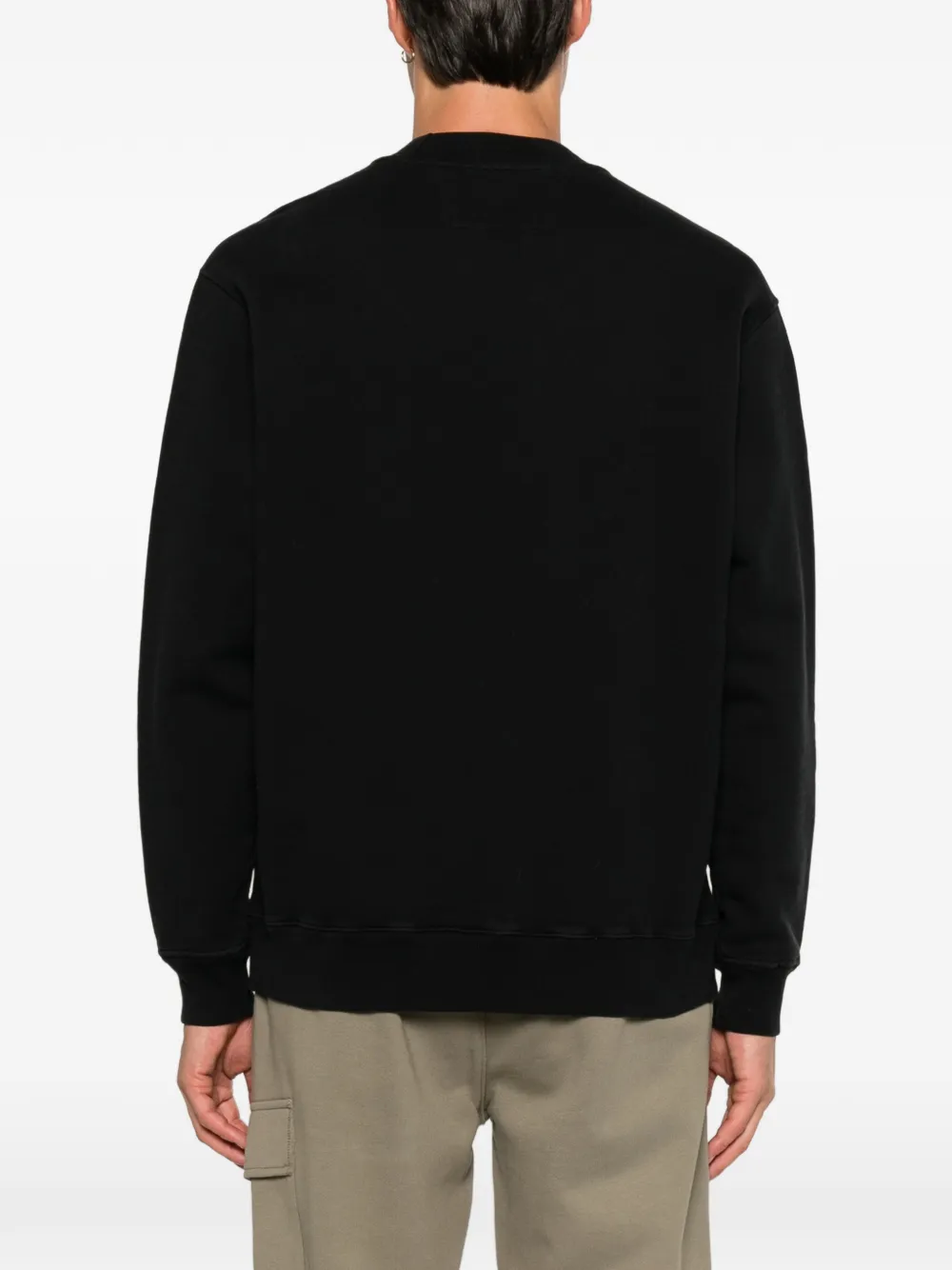 C.P. Company Sweater met geborduurd logo Zwart