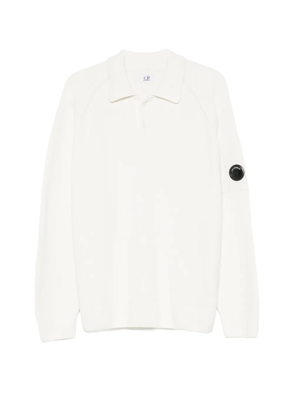 C.P. Company ribbed-knit polo shirt - Weiß