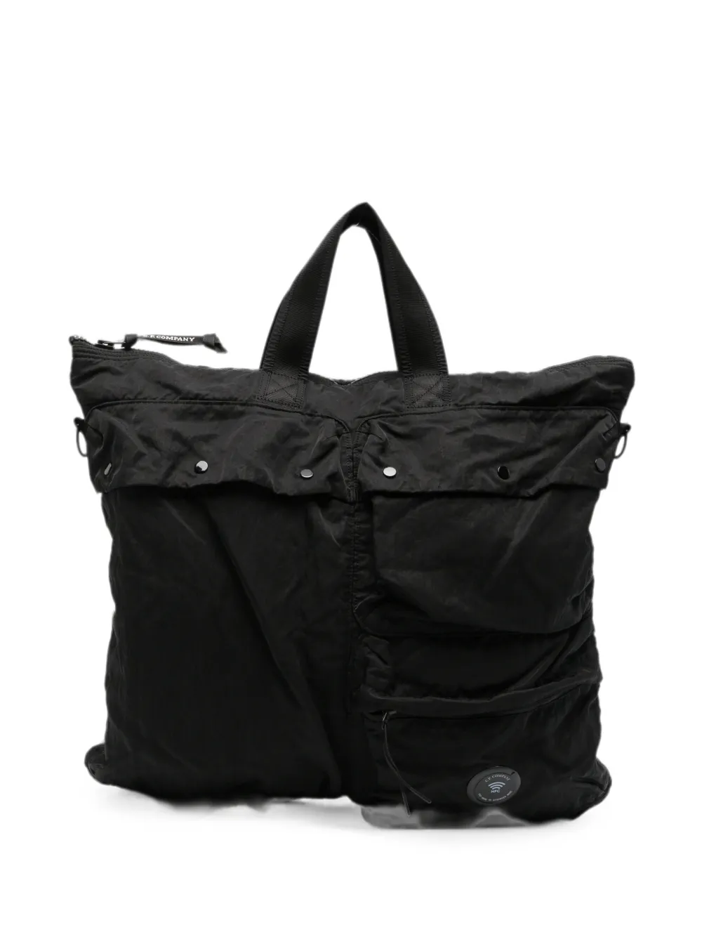 C.P. Company Lens-detail multi-pocket tote bag - Nero