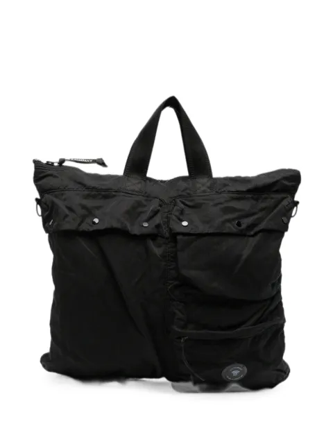 C.P. Company Lens-detail multi-pocket tote bag