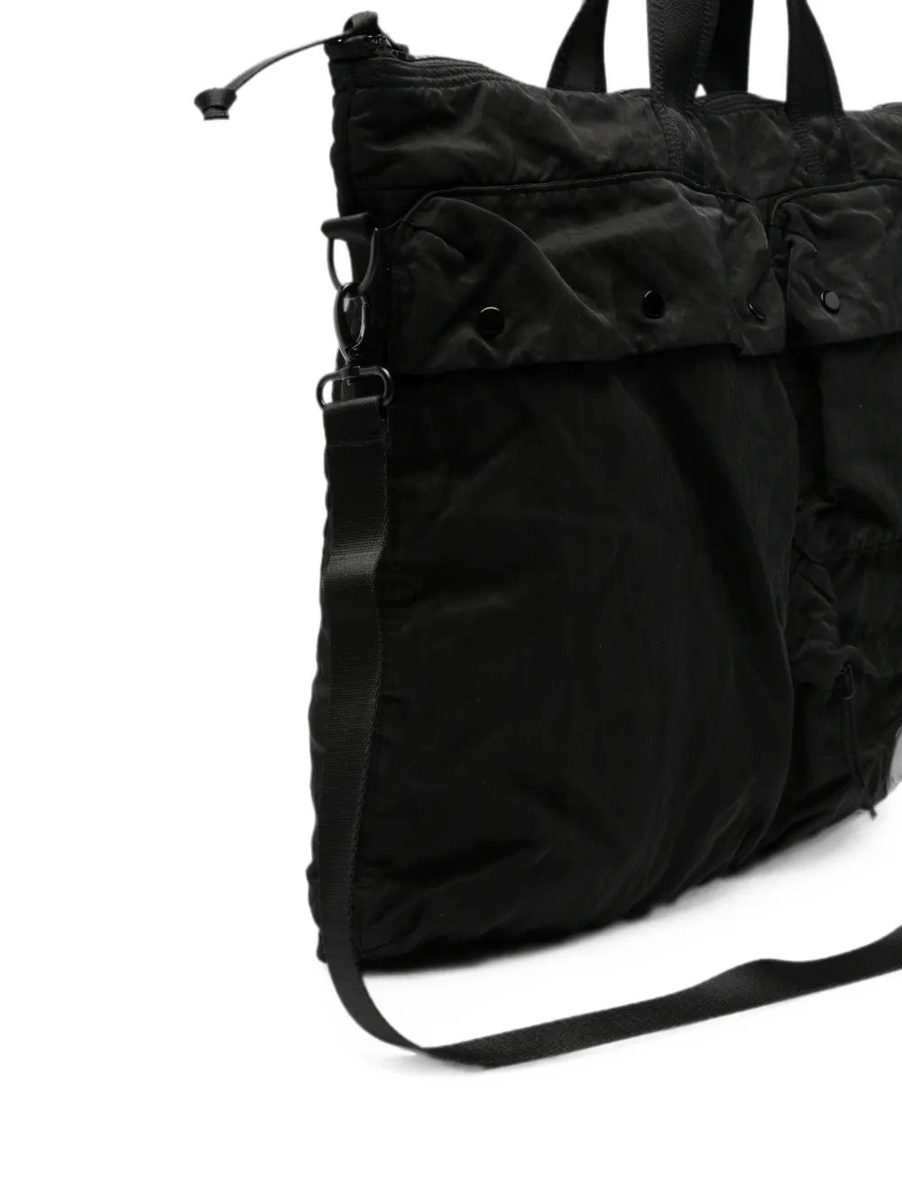 C.P. Company Shopper met meerdere zakken en logo-patch Zwart