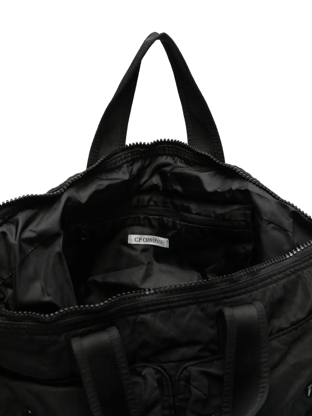 C.P. Company Shopper met meerdere zakken en logo-patch Zwart