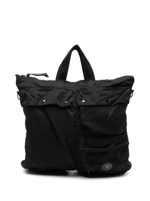 C.P. Company Lens-detail multi-pocket tote bag