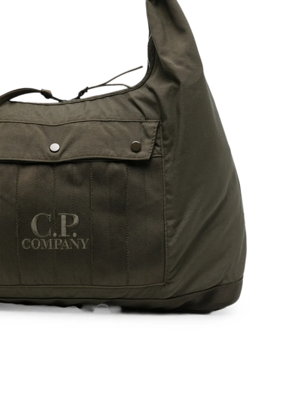 C.P. Company Shopper met geborduurd logo en vlakken Groen
