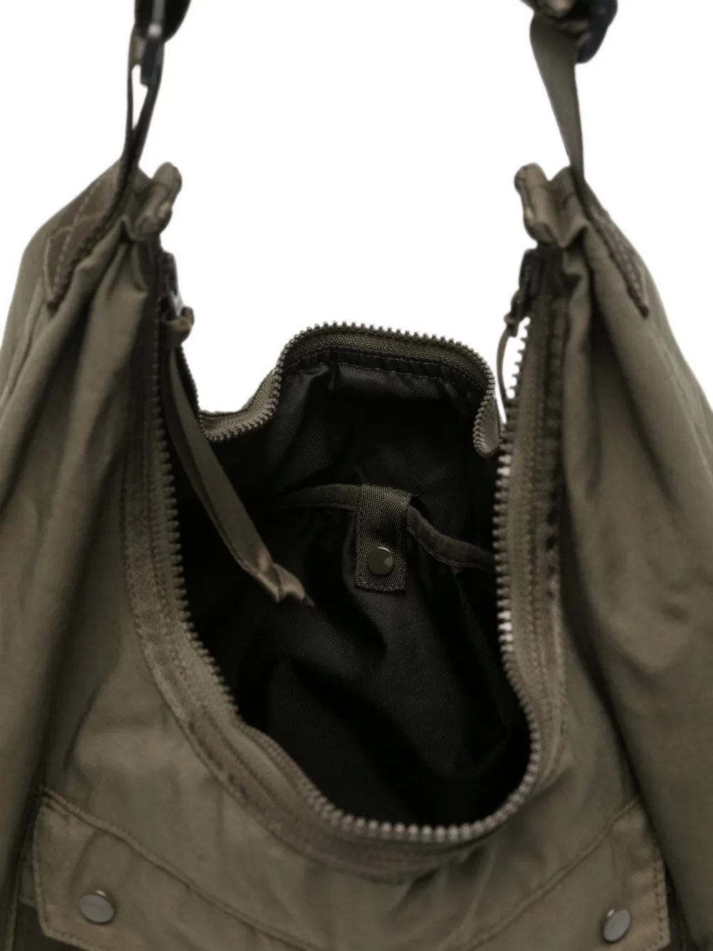 C.P. Company Shopper met geborduurd logo en vlakken Groen