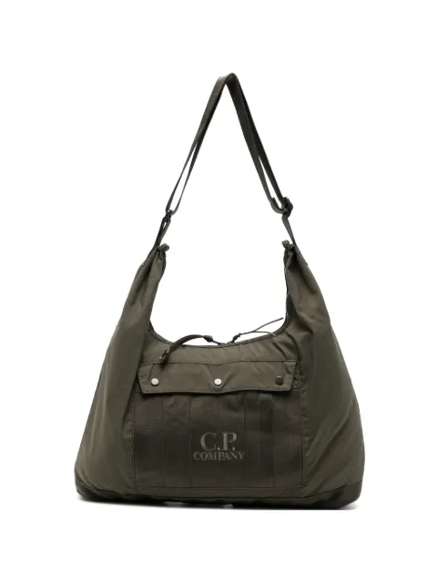 C.P. Company logo-embroidered panelled tote bag