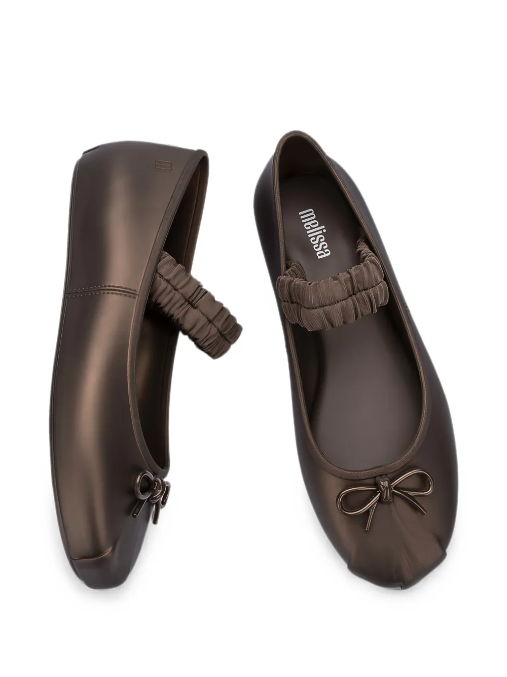 Melissa Sophie Scrunch ballet flats Bruin