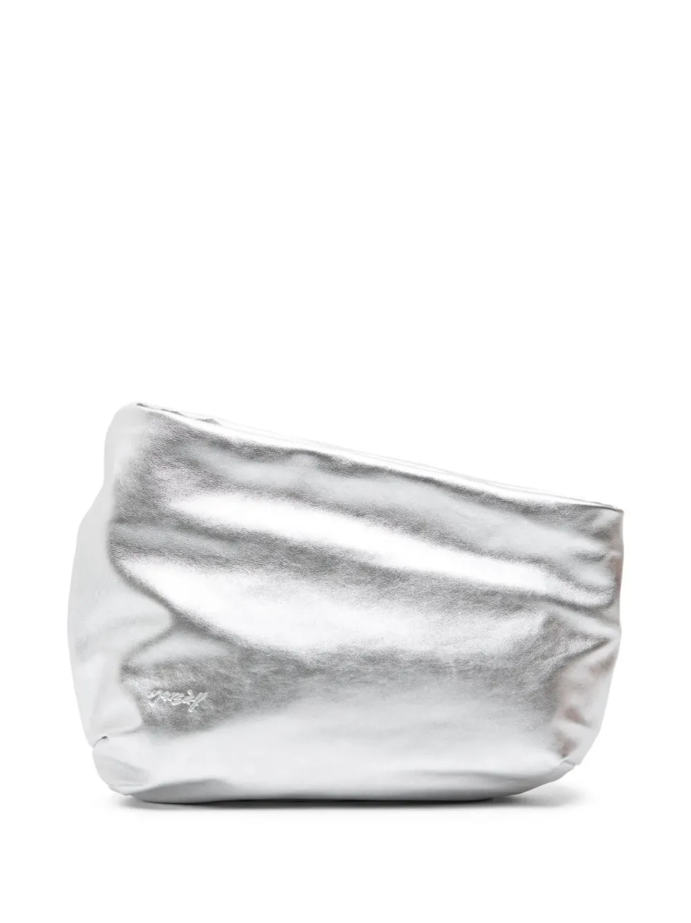 Marsèll Fanta Clutch im Metallic-Look - Silber