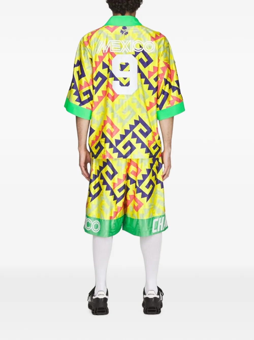 adidas x Willy Chavarria AOP poloshirt Geel