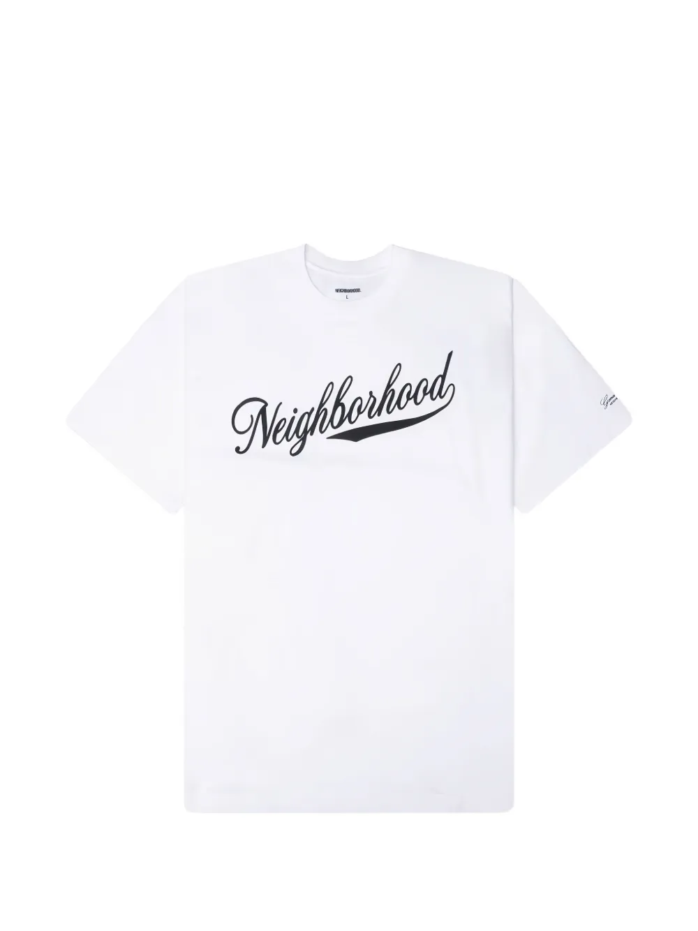Neighborhood logo-print T-shirt - Bianco