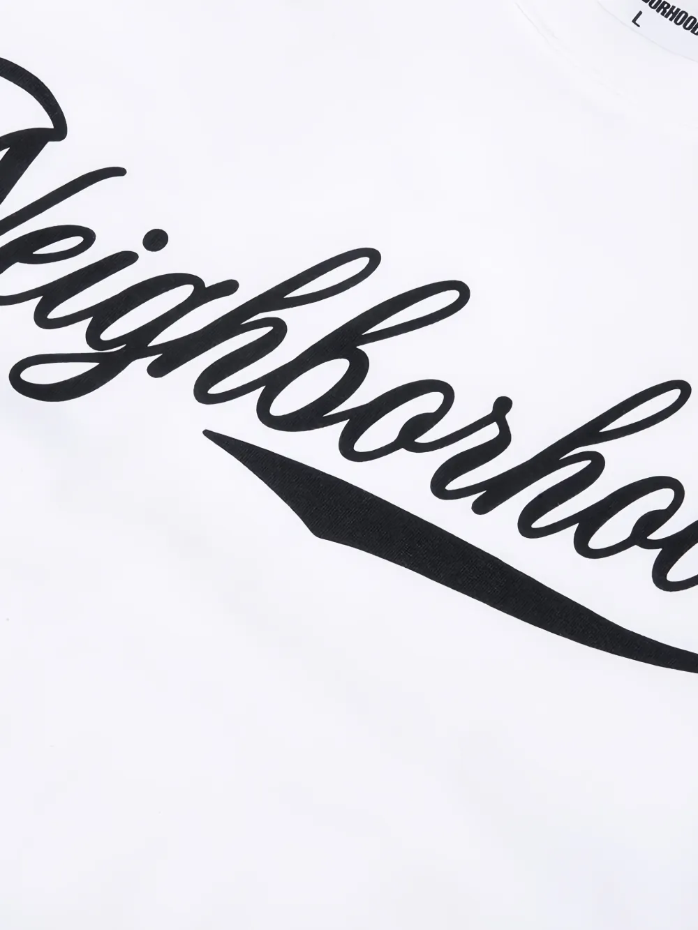 Neighborhood T-shirt met logoprint Wit