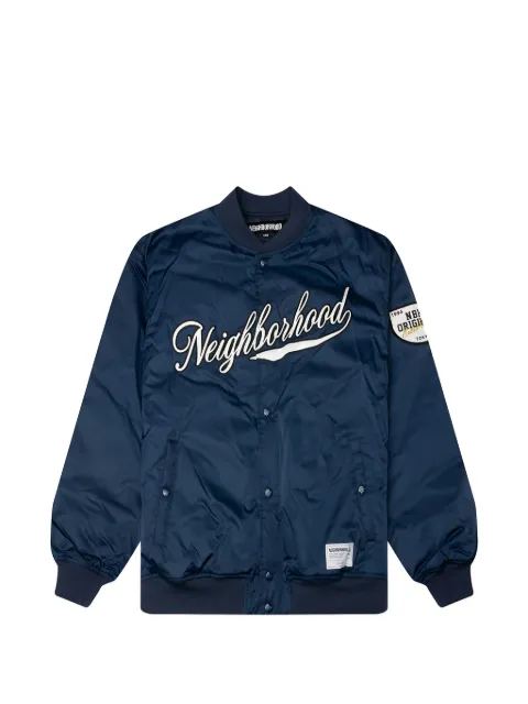 Neighborhood logo-embroidered patch-detail jacket