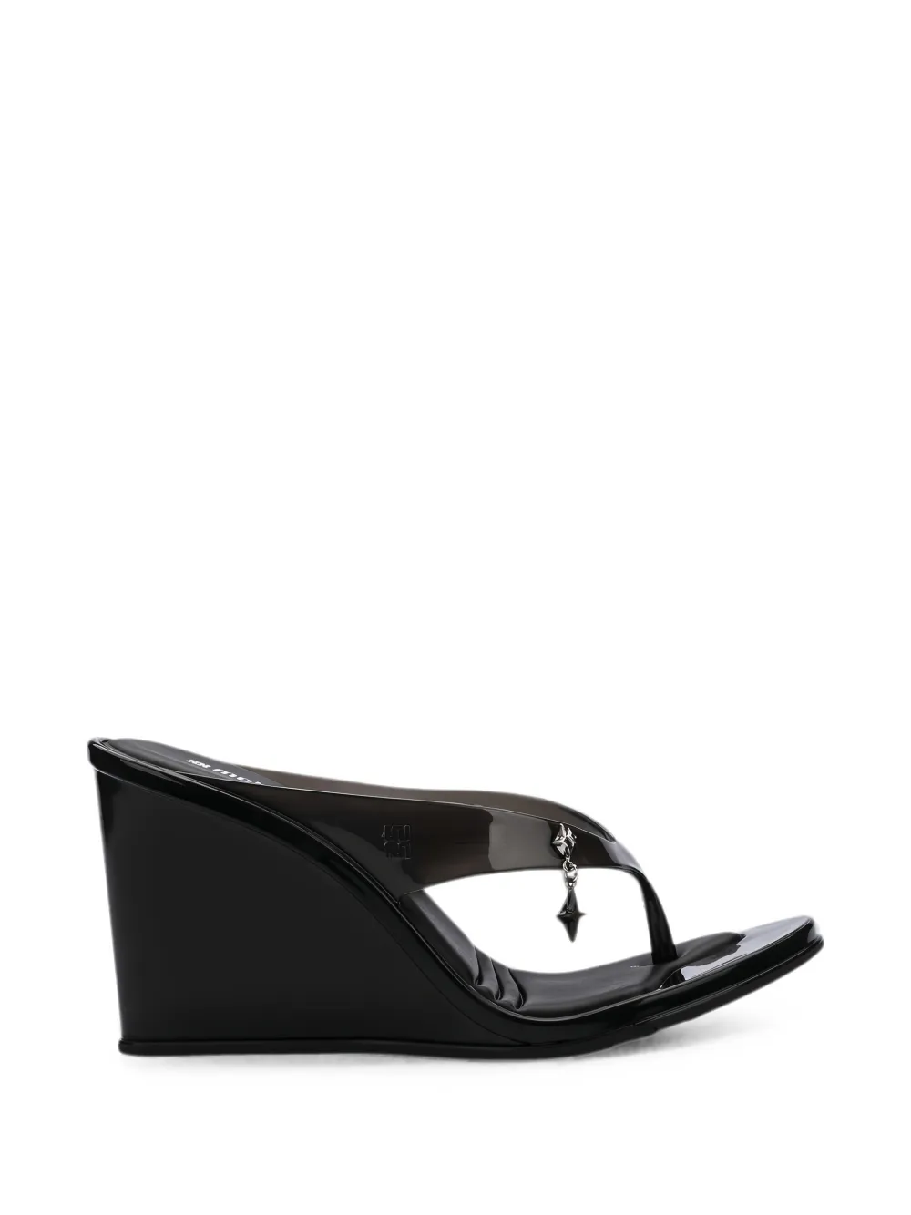 Melissa Nabeela sandalen met sleehak Wit