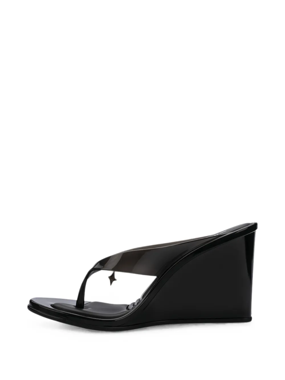Melissa Nabeela sandalen met sleehak Wit
