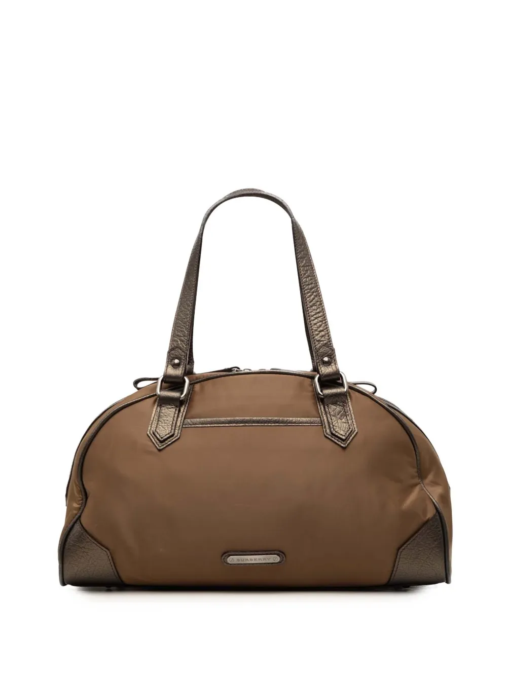 Burberry Pre-Owned Borsa a mano in nylon 2000-2017 - Marrone