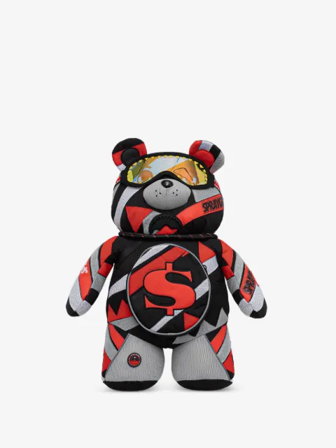 Sprayground bear-shaped graphic-print backpack
