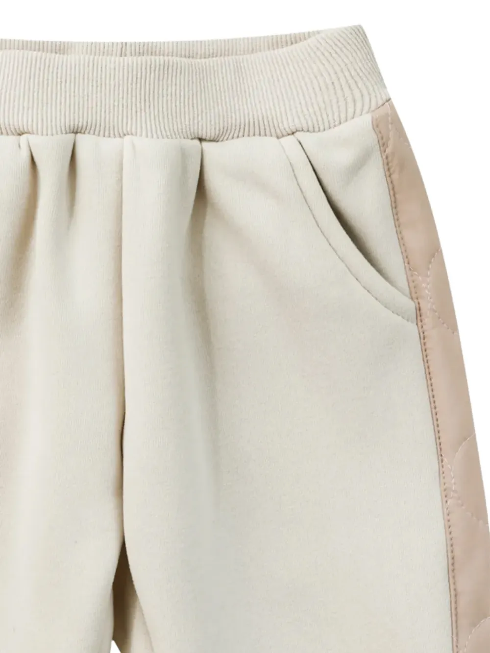 Donsje Noorien logo-patch tracksuit bottoms Beige