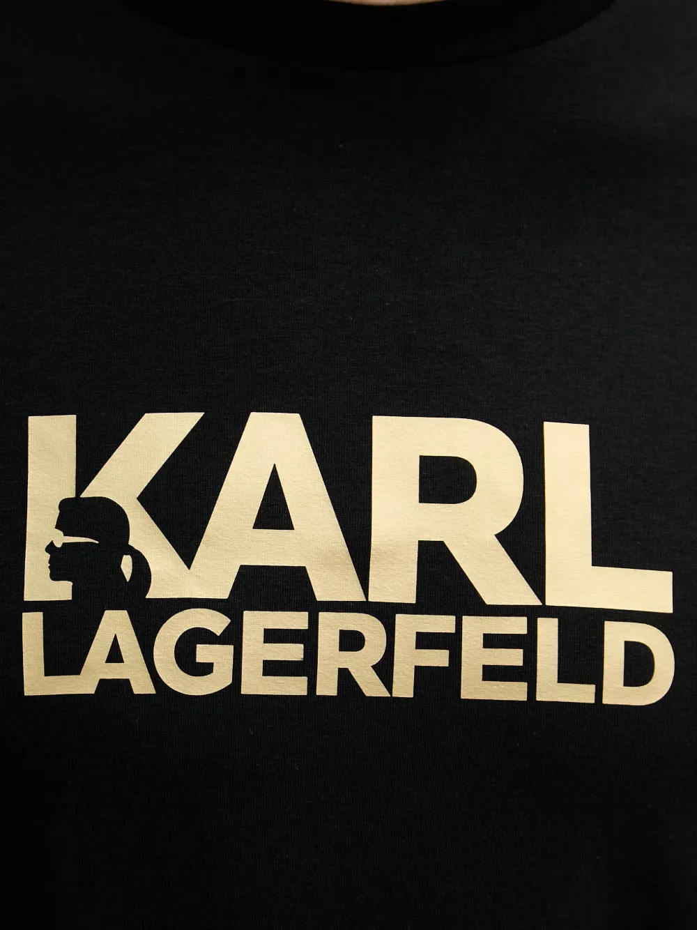 Karl Lagerfeld Katoenen T-shirt met logoprint Zwart