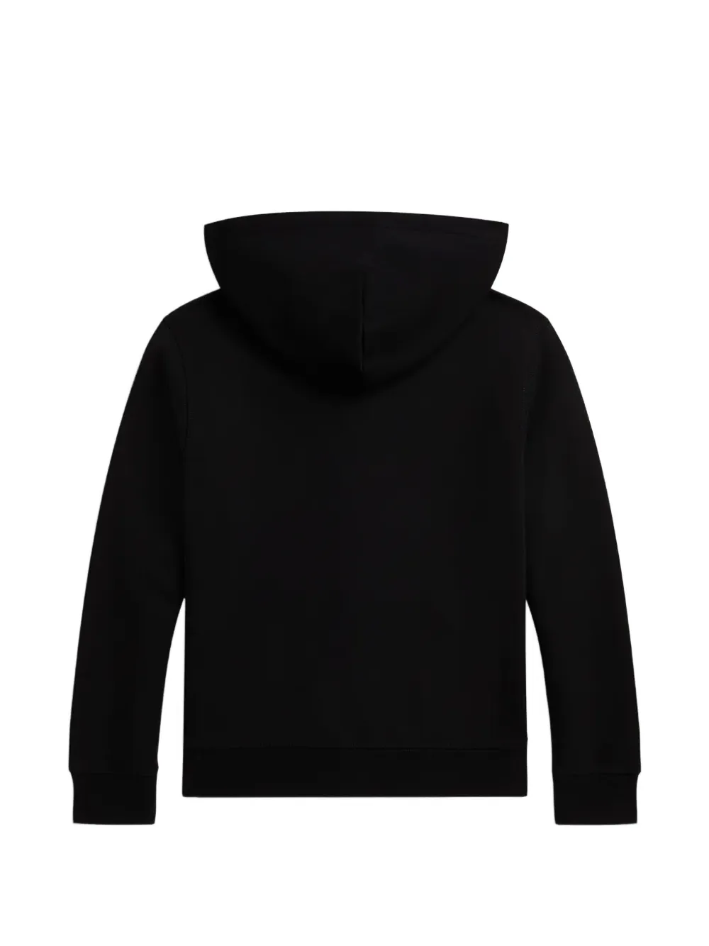 POLO RALPH LAUREN KIDS Dubbelgebreide hoodie met rits Zwart