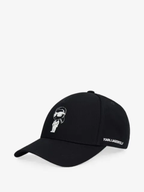Karl Lagerfeld graphic-print cotton baseball cap