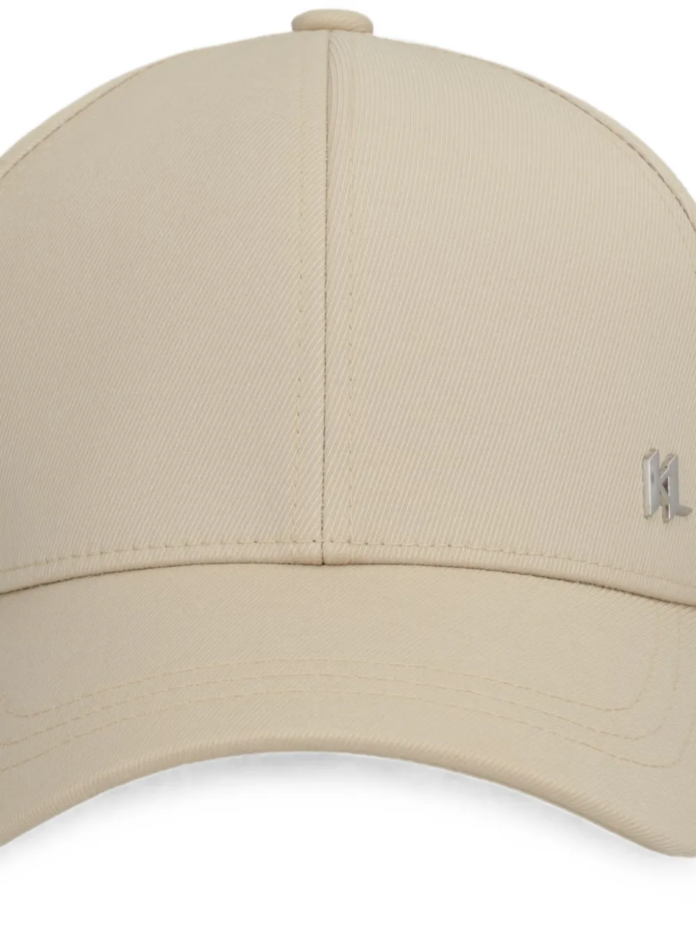 Karl Lagerfeld Honkbalpet met logoplakkaat Beige