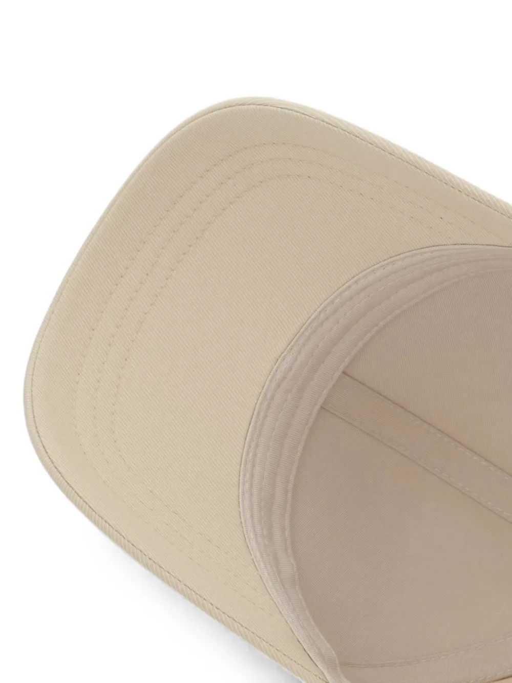 Karl Lagerfeld Honkbalpet met logoplakkaat Beige