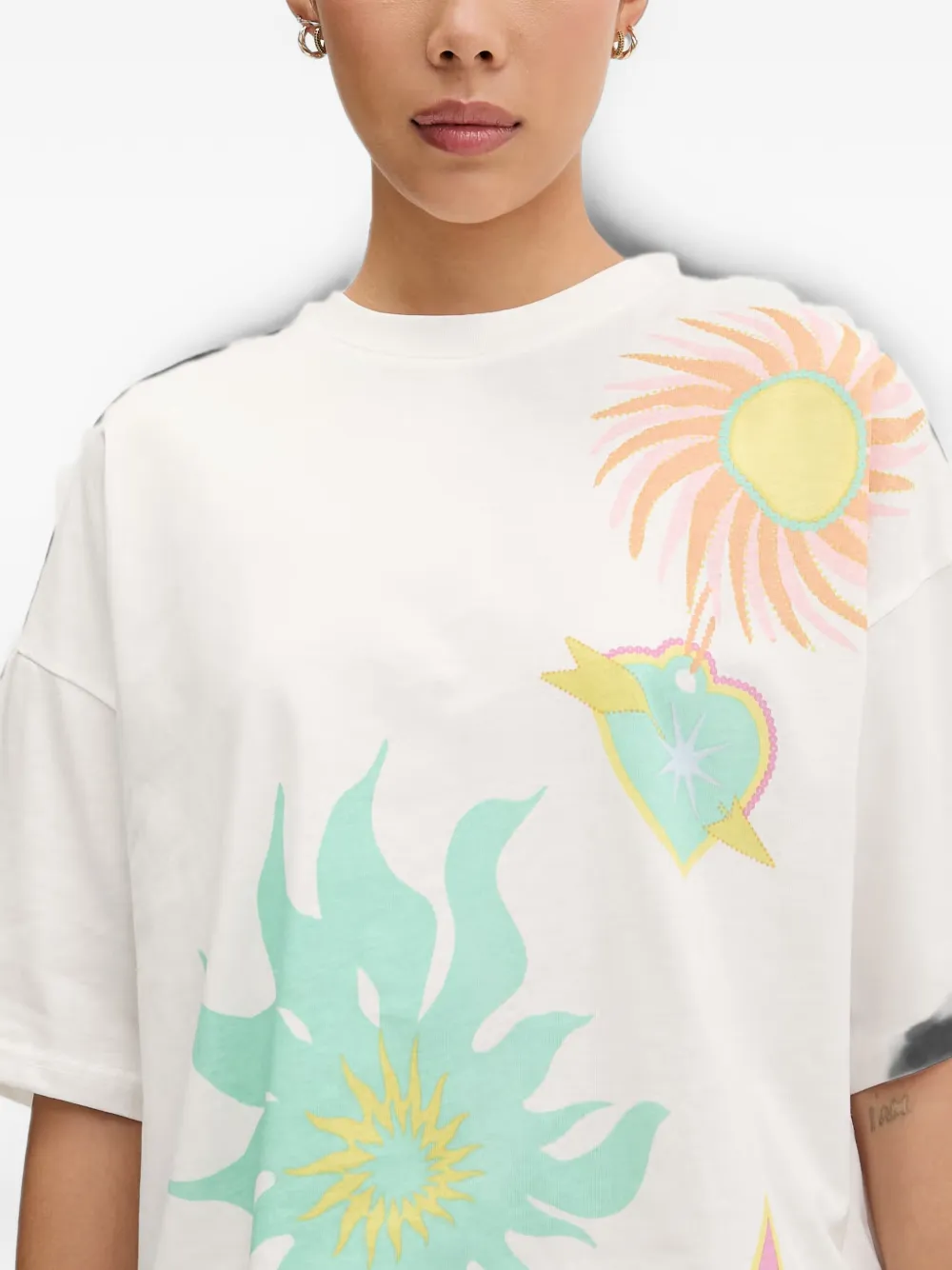 Never Fully Dressed Graphic-print T-shirt In White