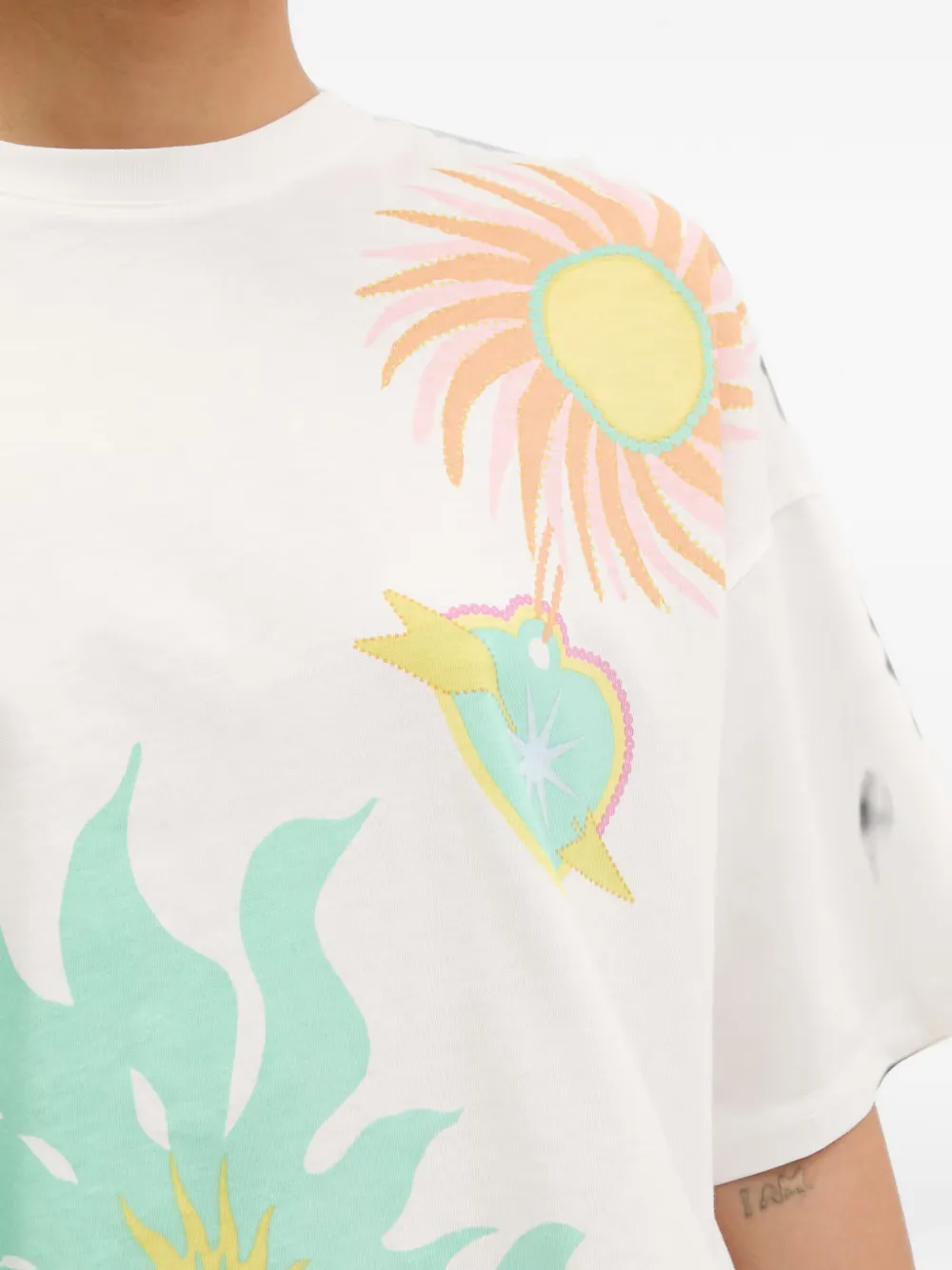 Never Fully Dressed Graphic-print T-shirt In White