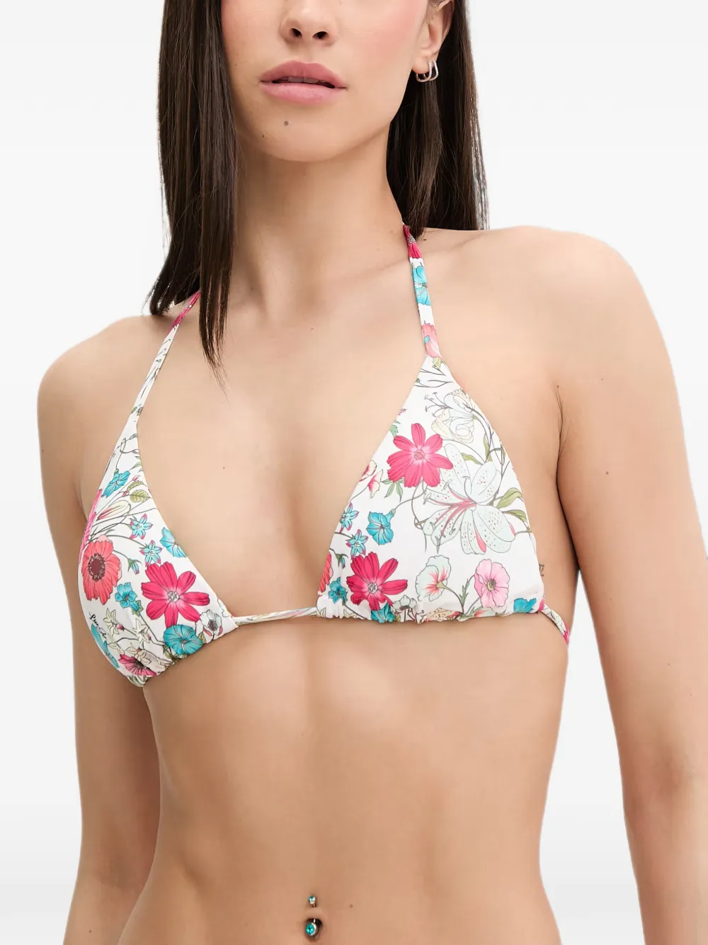 LIU JO haut de bikini imprimé - Blanc LIU JO haut de bikini imprimé - Blanc