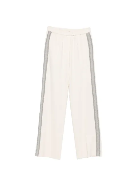 Peserico pantalones de chándal con rayas laterales
