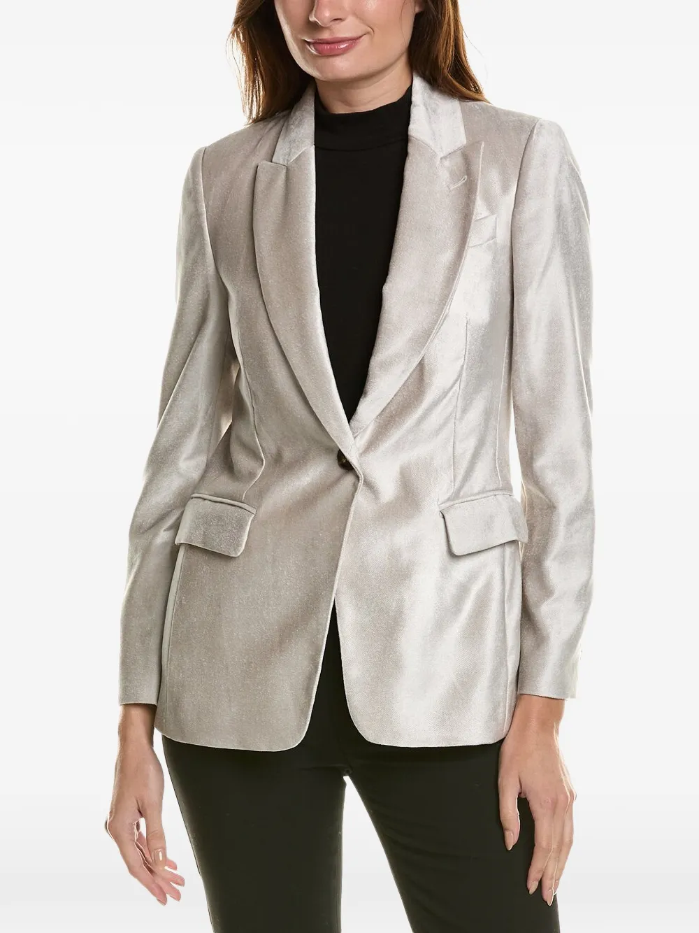 Brunello Cucinelli tailored single-breasted blazer - Grau